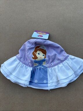 Disney Lilac and White Sofia The First Ruffled Sun Hat